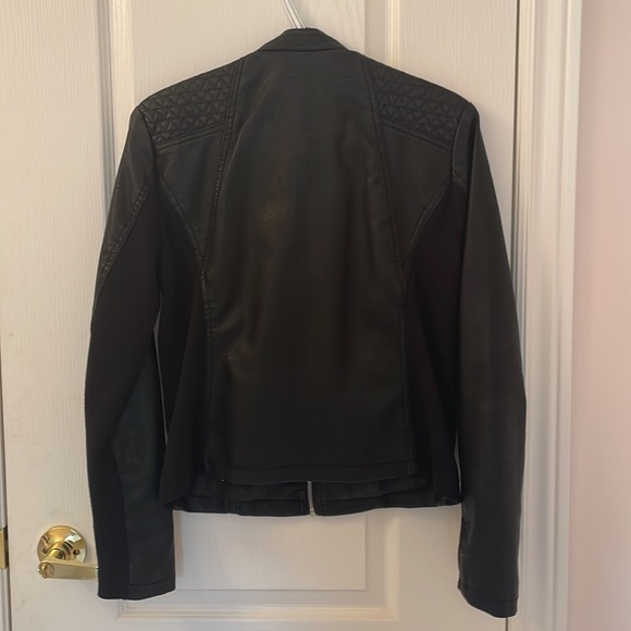 BLACK CI SONO WOMEN'S VEGAN LEATHER JACKET - Picture 2 of 3